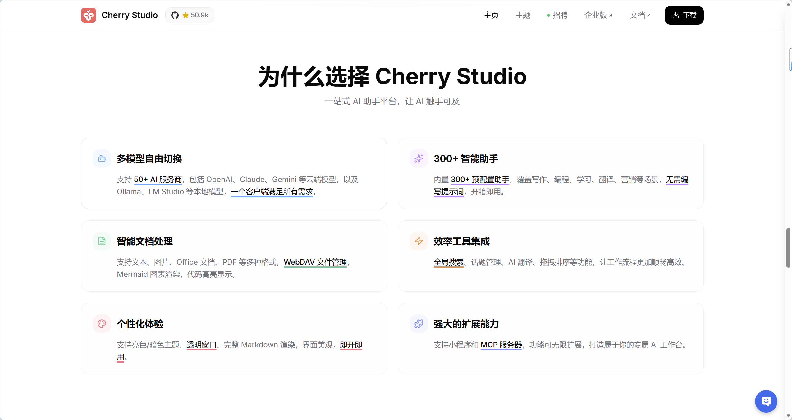 Cherry Studio 功能九宫格