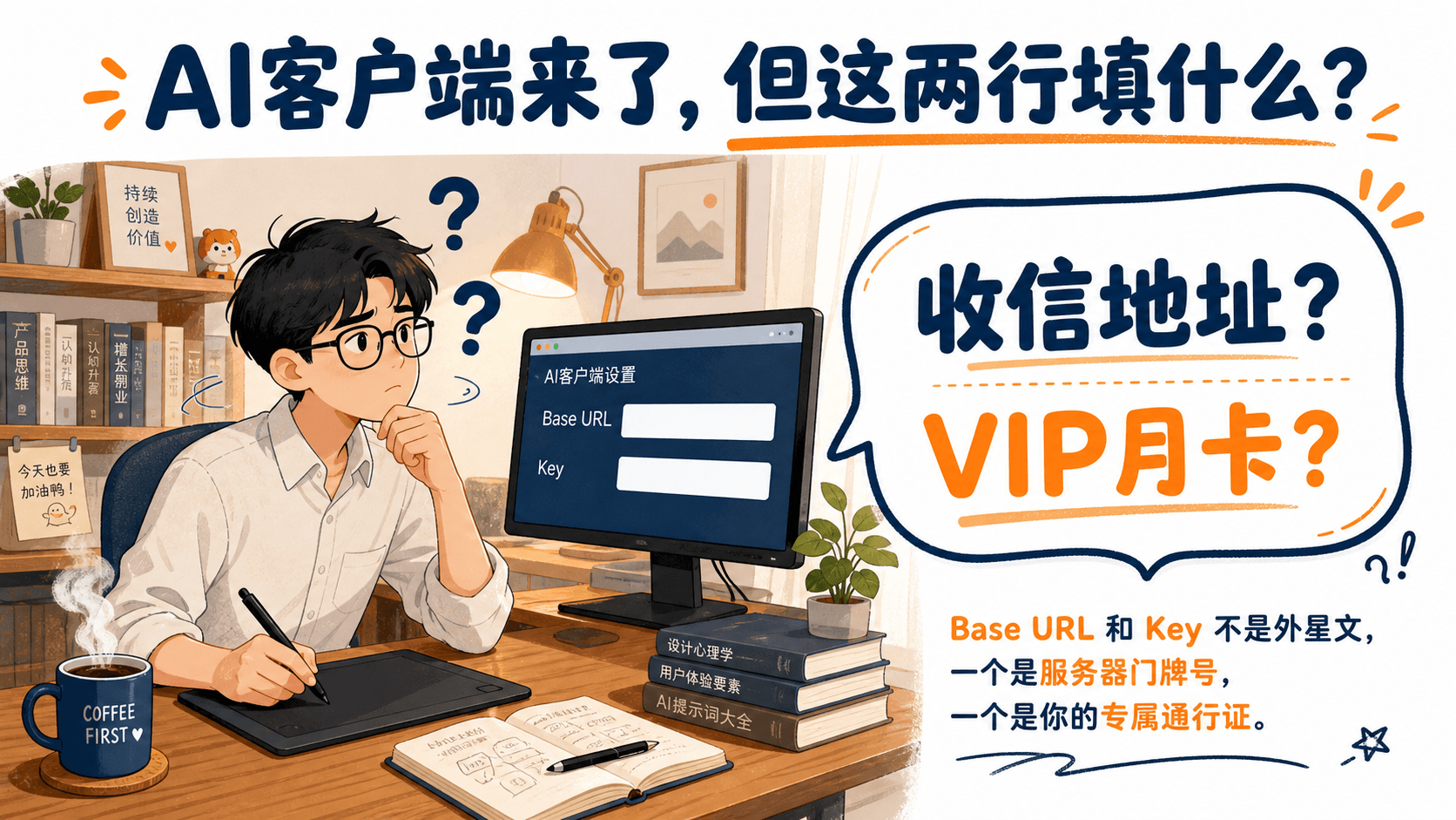 常见的 AI 软件里的「API Base URL」和「API Key」到底是什么？